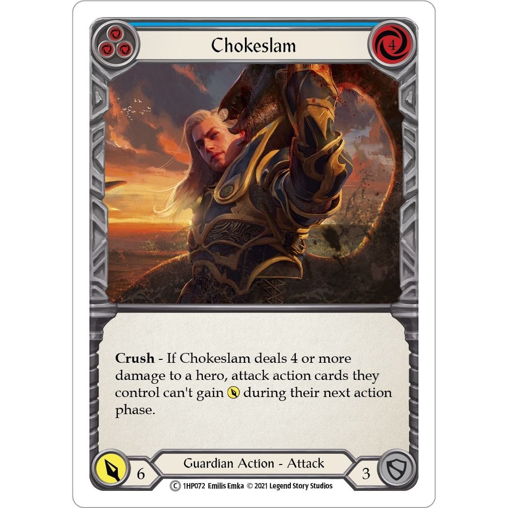 Image for Chokeslam (Blue) (1HP072) (1HP) - Flesh and Blood TCG