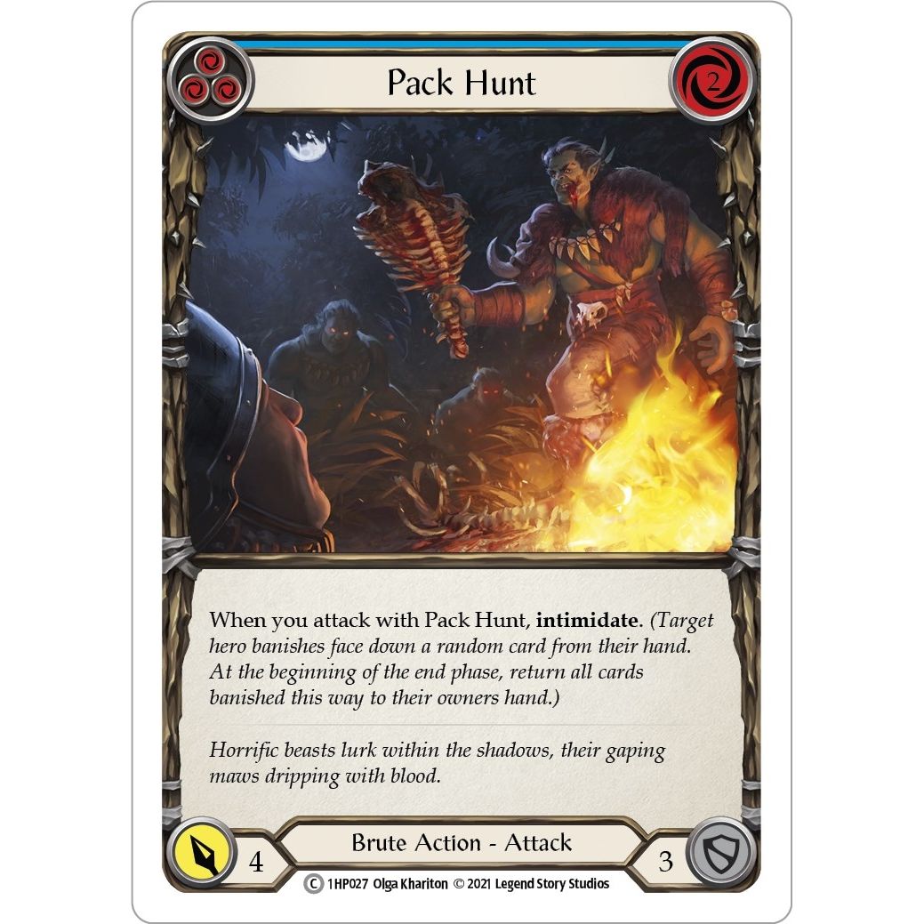 Image for Pack Hunt (Blue) (1HP027) (1HP) - Flesh and Blood TCG