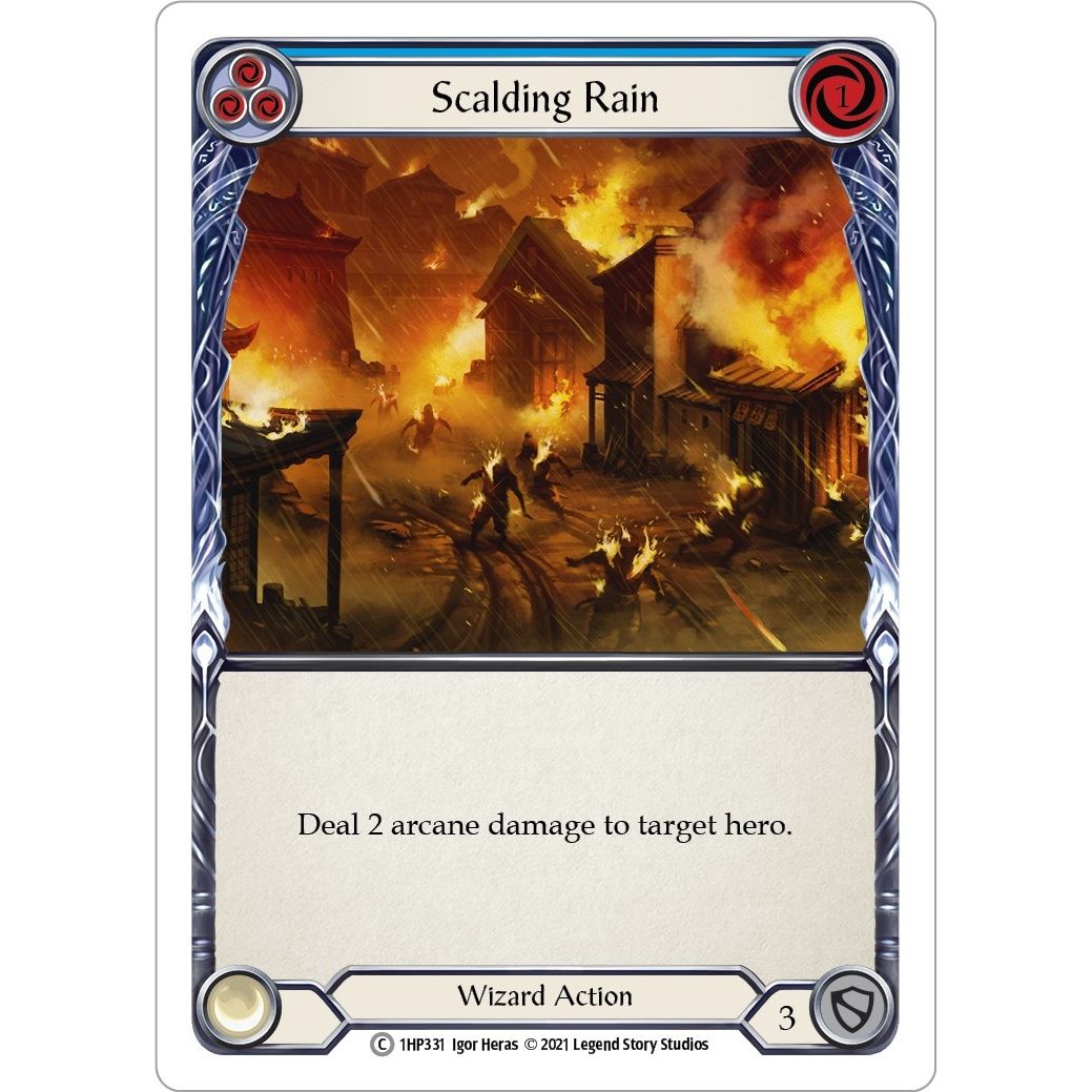 Image for Scalding Rain (Blue) (1HP331) (1HP) - Flesh and Blood TCG