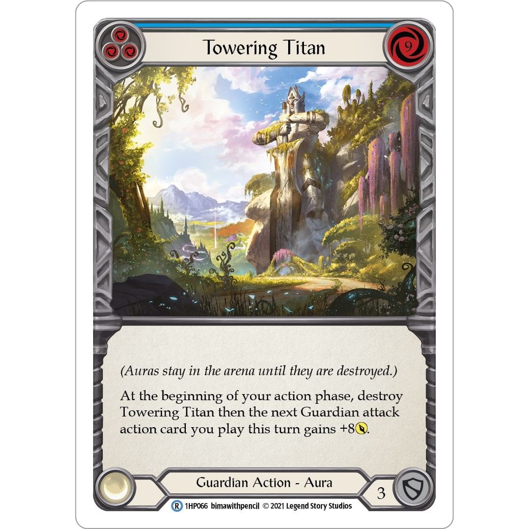 Image for Towering Titan (Blue) (1HP066) (1HP) - Flesh and Blood TCG