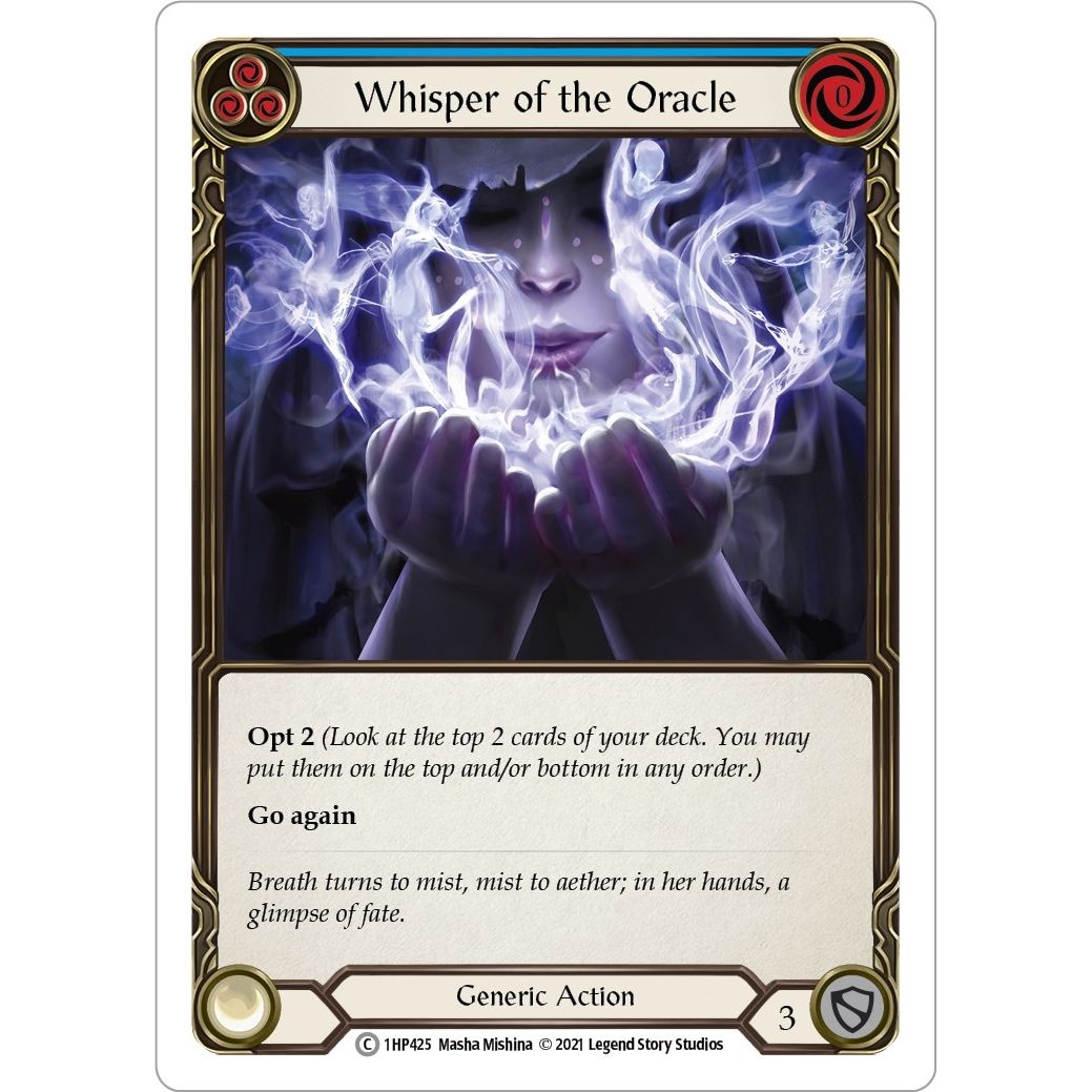Image for Whisper of the Oracle (Blue) (1HP425) (1HP) - Flesh and Blood TCG