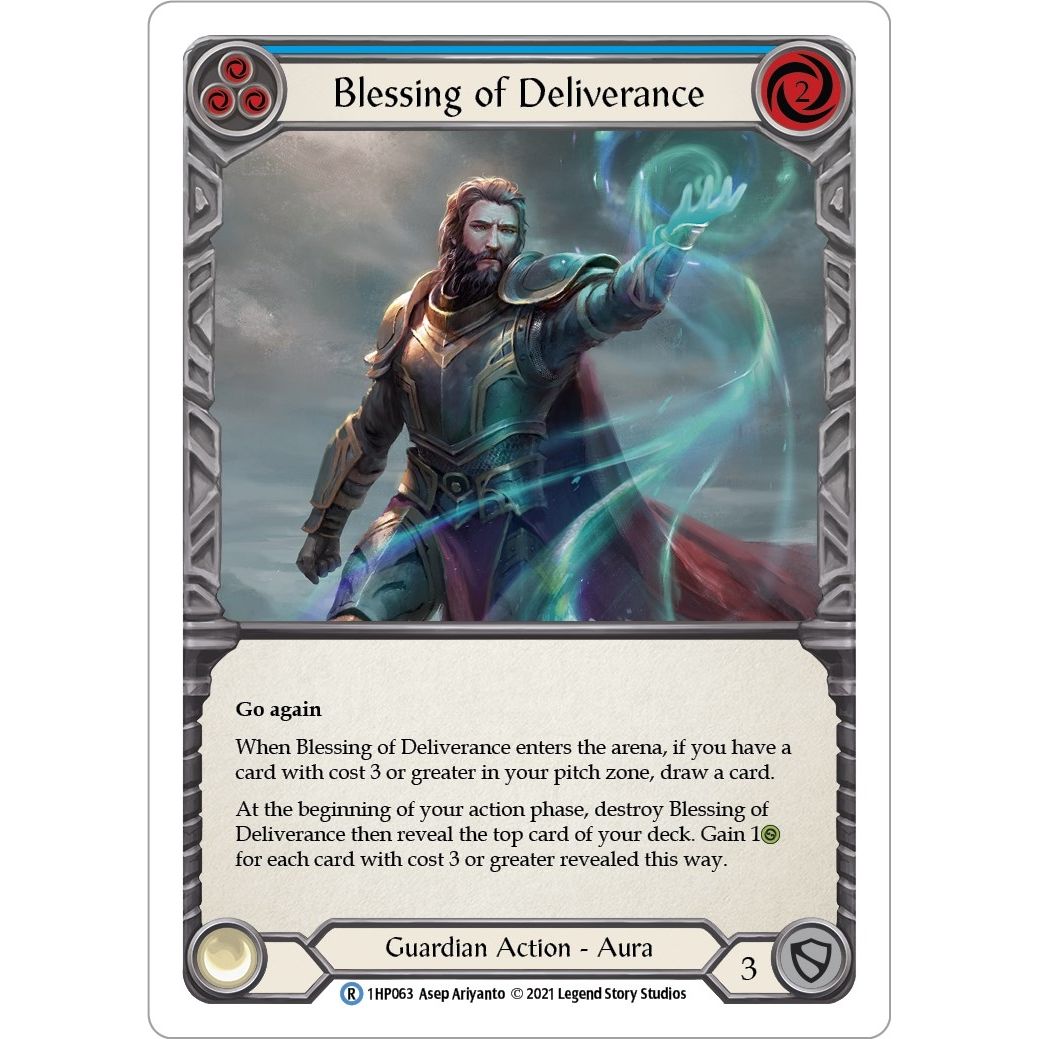 Image for Blessing of Deliverance (Blue) (1HP063) (1HP) - Flesh and Blood TCG