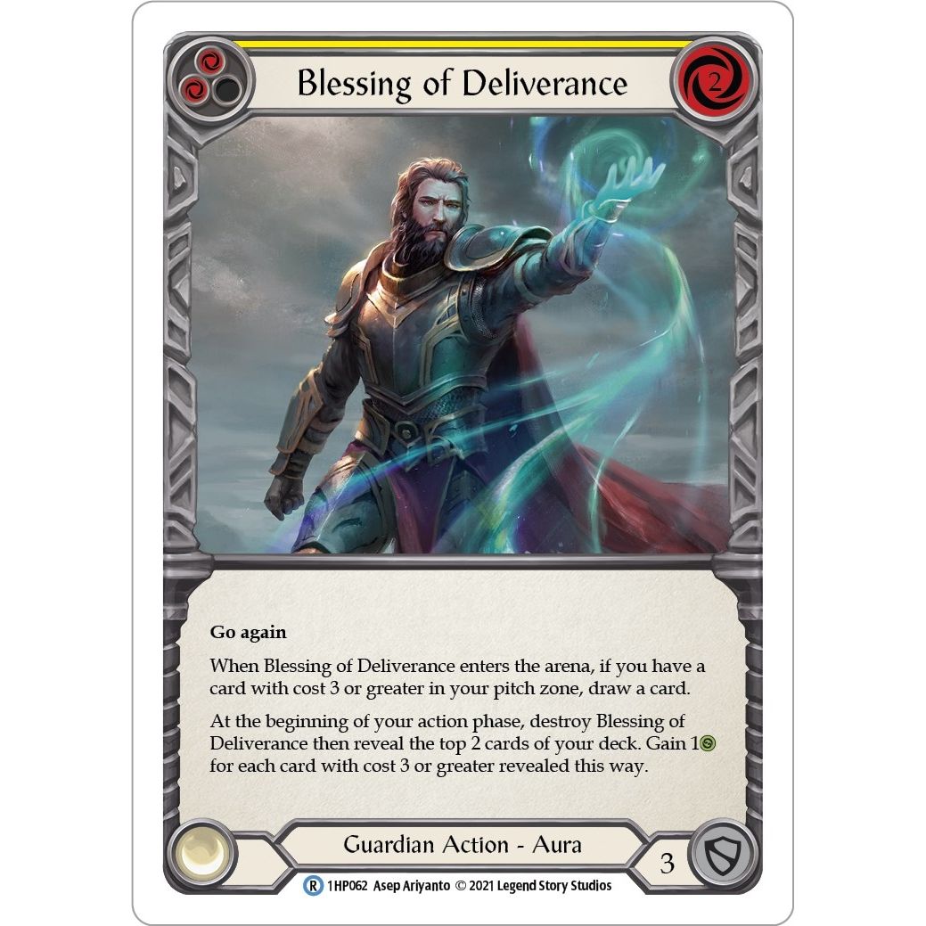 Image for Blessing of Deliverance (Yellow) (1HP062) (1HP) - Flesh and Blood TCG