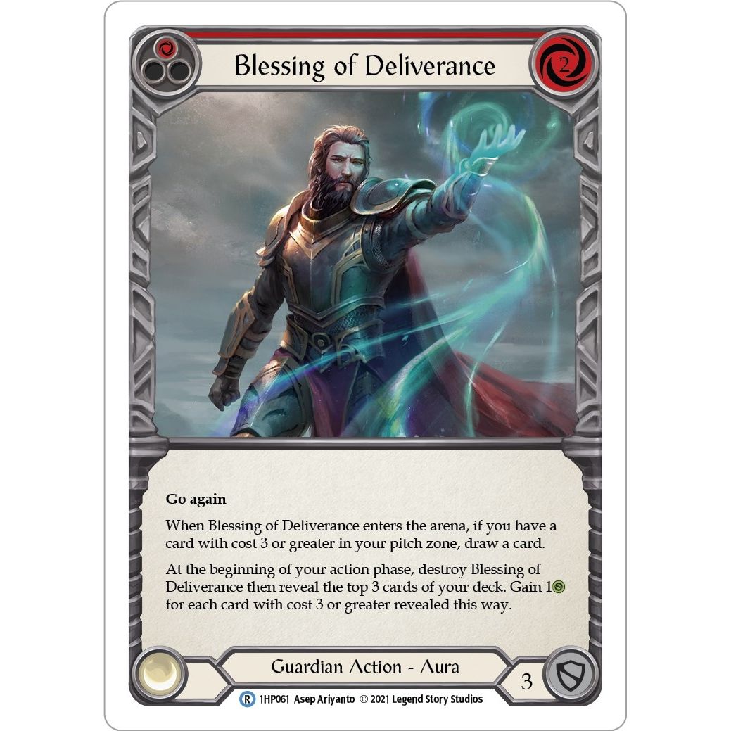 Image for Blessing of Deliverance (Red) (1HP061) (1HP) - Flesh and Blood TCG