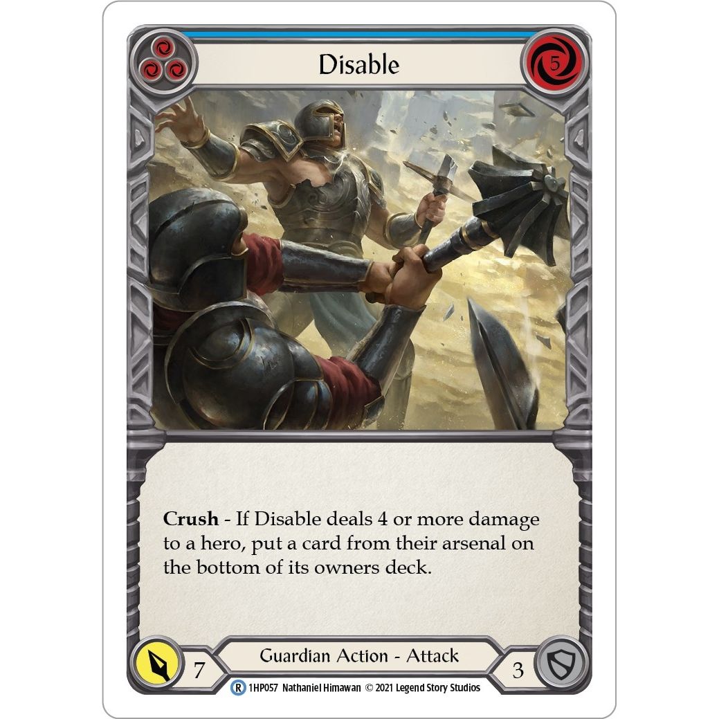 Image for Disable (Blue) (1HP057) (1HP) - Flesh and Blood TCG