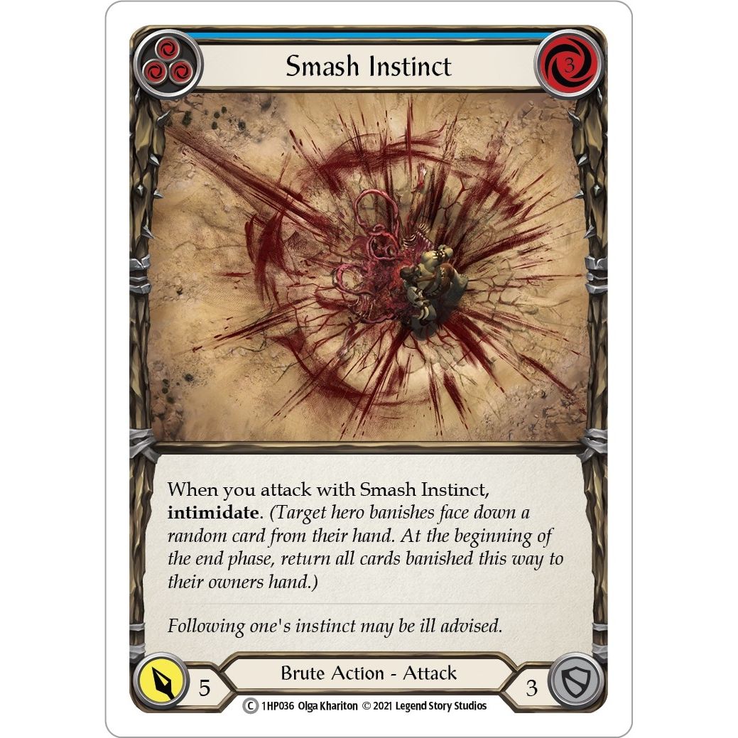 Image for Smash Instinct (Blue) (1HP036) (1HP) - Flesh and Blood TCG