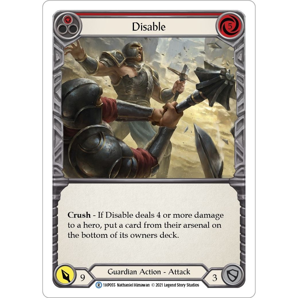 Image for Disable (Red) (1HP055) (1HP) - Flesh and Blood TCG