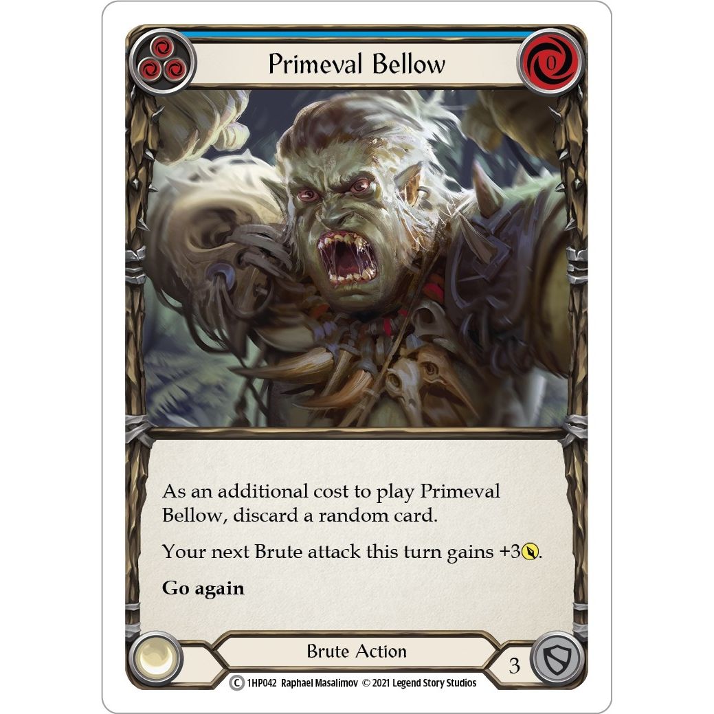 Image for Primeval Bellow (Blue) (1HP042) (1HP) - Flesh and Blood TCG