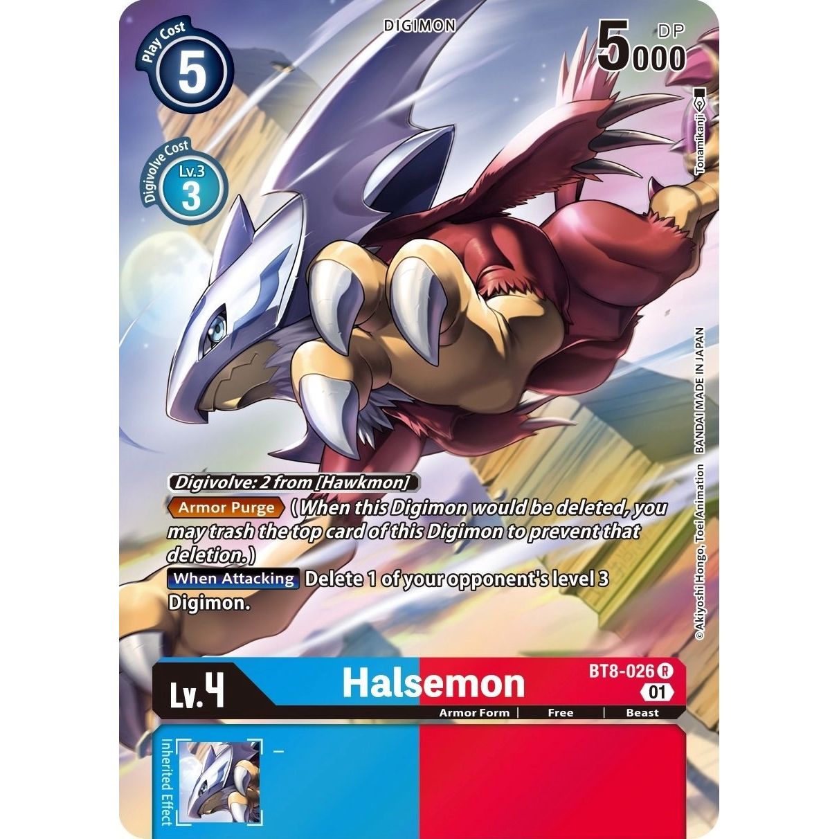 Image for Halsemon (Alternate Art) (BT8-026 R) (BT08) - Digimon Card Game