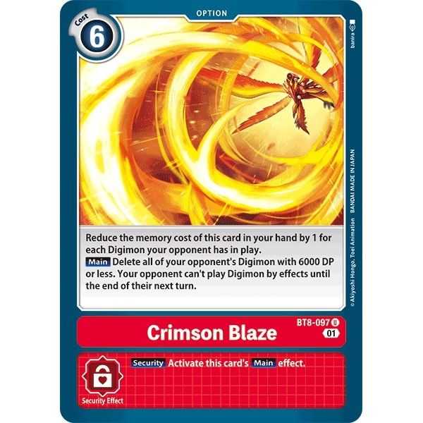 Image for Crimson Blaze (BT8-097 U) (BT08) - Digimon Card Game