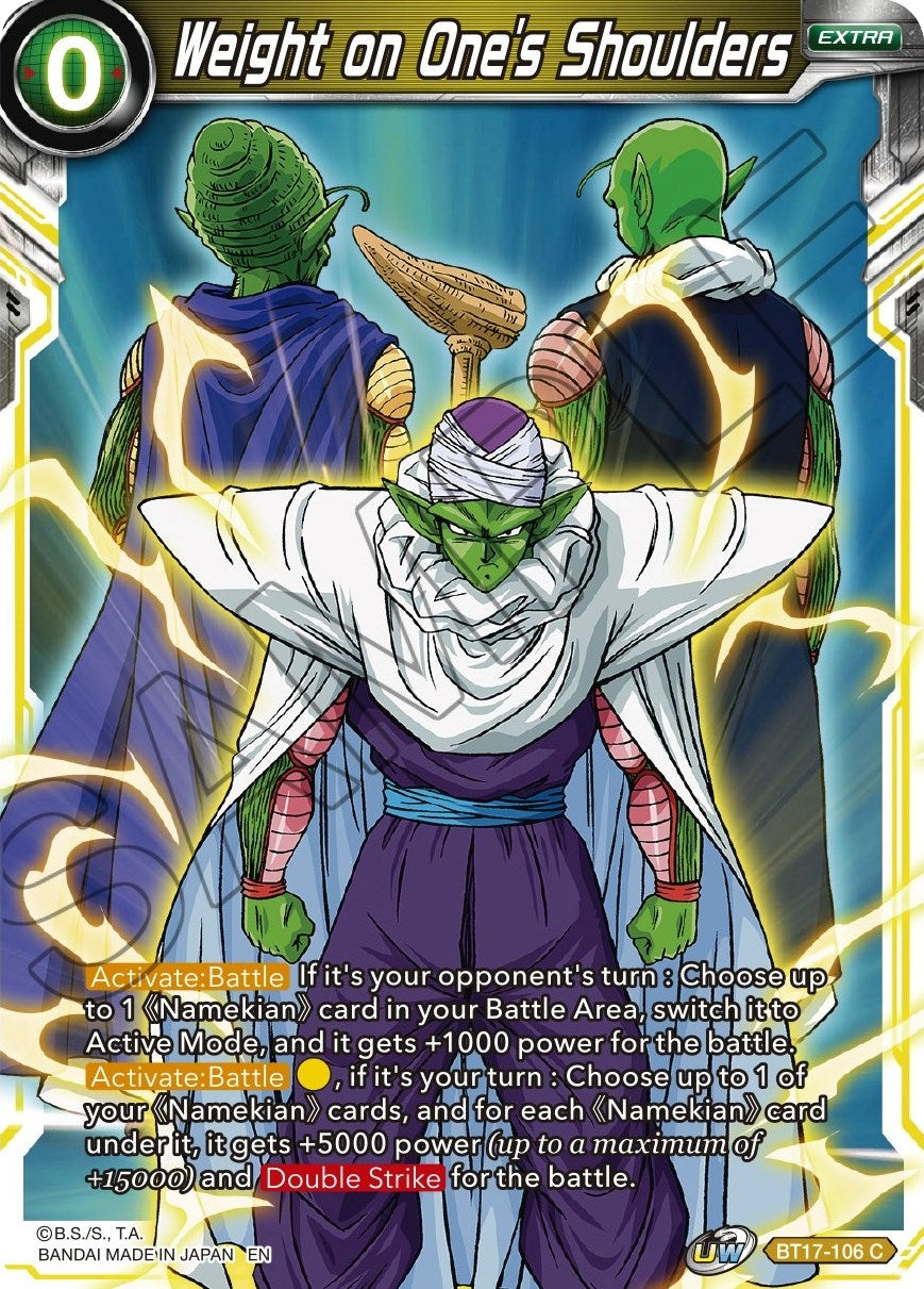 Image for Weight on One's Shoulders (BT17-106) (DBS-B17) - Dragon Ball Super: Masters