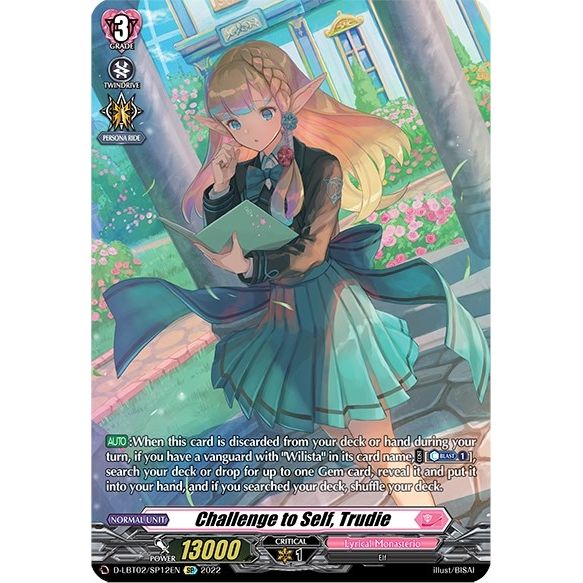 Image for Challenge to Self, Trudie (SP) (D-LBT02/SP12EN) (D-LBT02) - Cardfight Vanguard