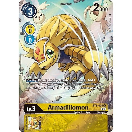 Image for Armadillomon (Alternate Art) (BT8-033 U) (BT08) - Digimon Card Game