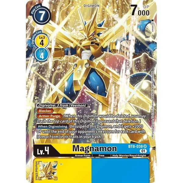 Image for Magnamon (Alternate Art) (BT8-038 SR) (BT08) - Digimon Card Game
