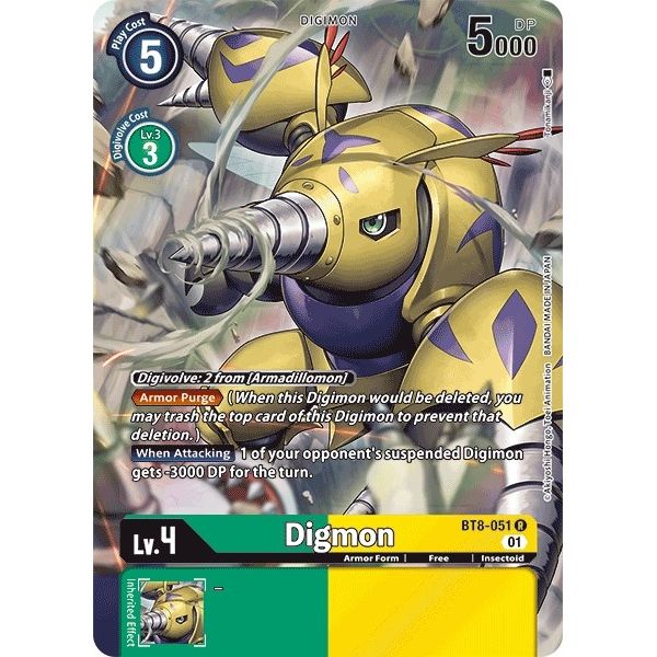 Image for Digmon (Alternate Art) (BT8-051 R) (BT08) - Digimon Card Game