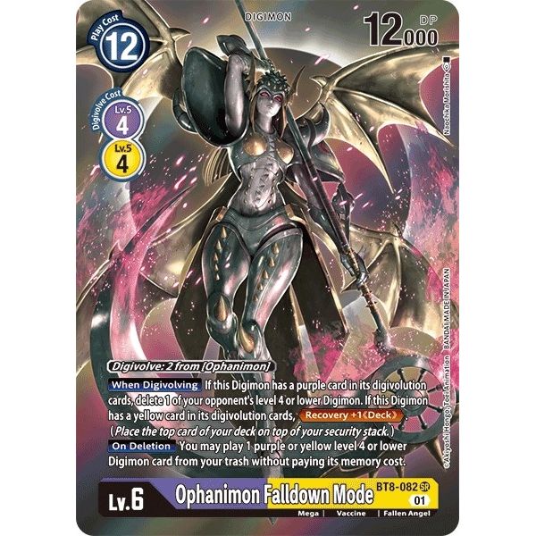 Image for Ophanimon Falldown Mode (Alternate Art) (BT8-082 SR) (BT08) - Digimon Card Game