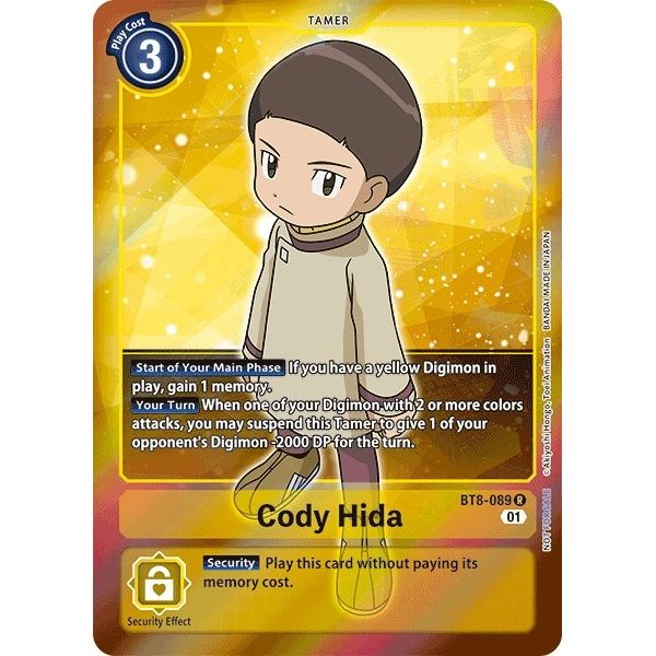 Image for Cody Hida (Box Topper) (BT8-089 R) (BT08) - Digimon Card Game