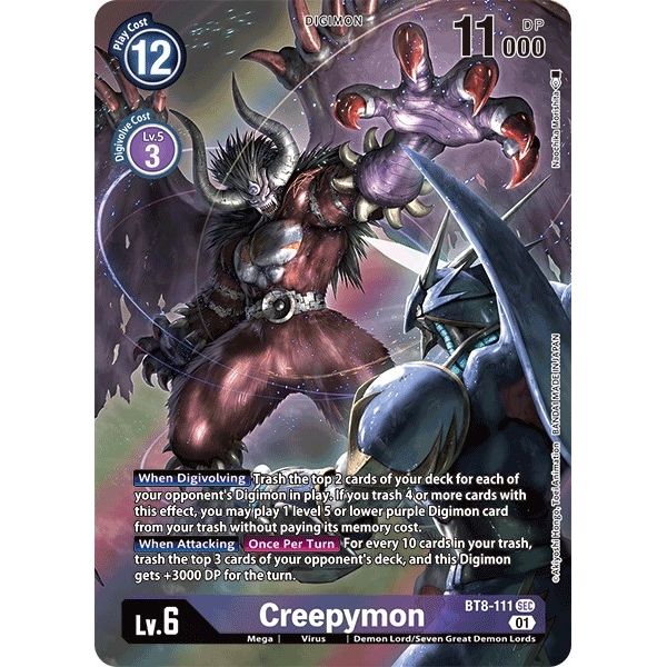 Image for Creepymon (Alternate Art) (BT8-111 SEC) (BT08) - Digimon Card Game