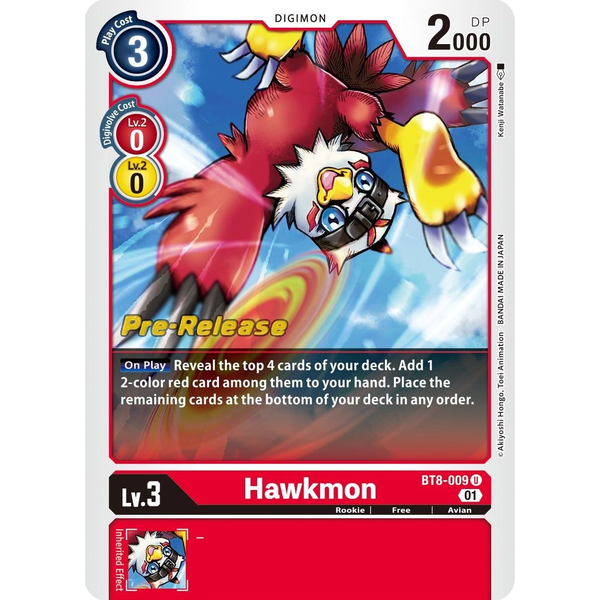Image for Hawkmon (BT8-009 U) (BT08_PR) - Digimon Card Game