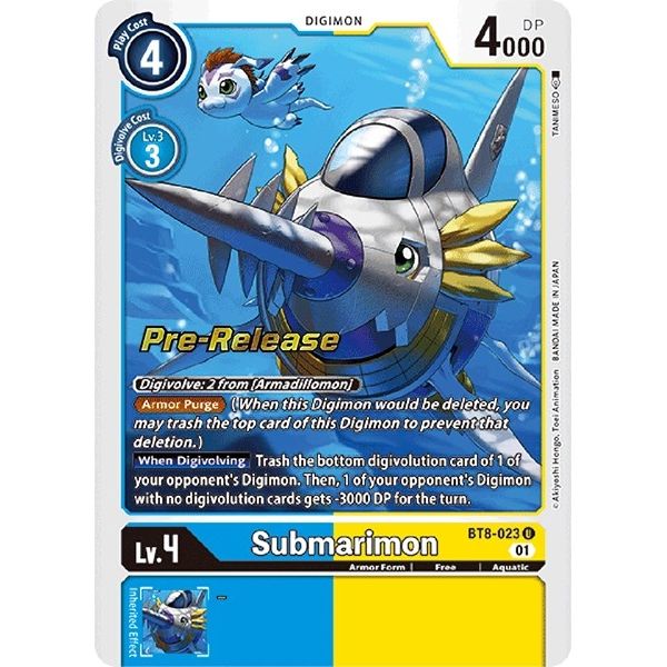 Image for Submarimon (BT8-023 U) (BT08_PR) - Digimon Card Game