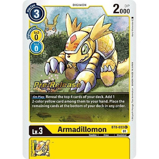 Image for Armadillomon (BT8-033 U) (BT08_PR) - Digimon Card Game