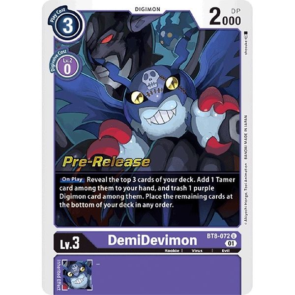 Image for DemiDevimon (BT8-072 U) (BT08_PR) - Digimon Card Game
