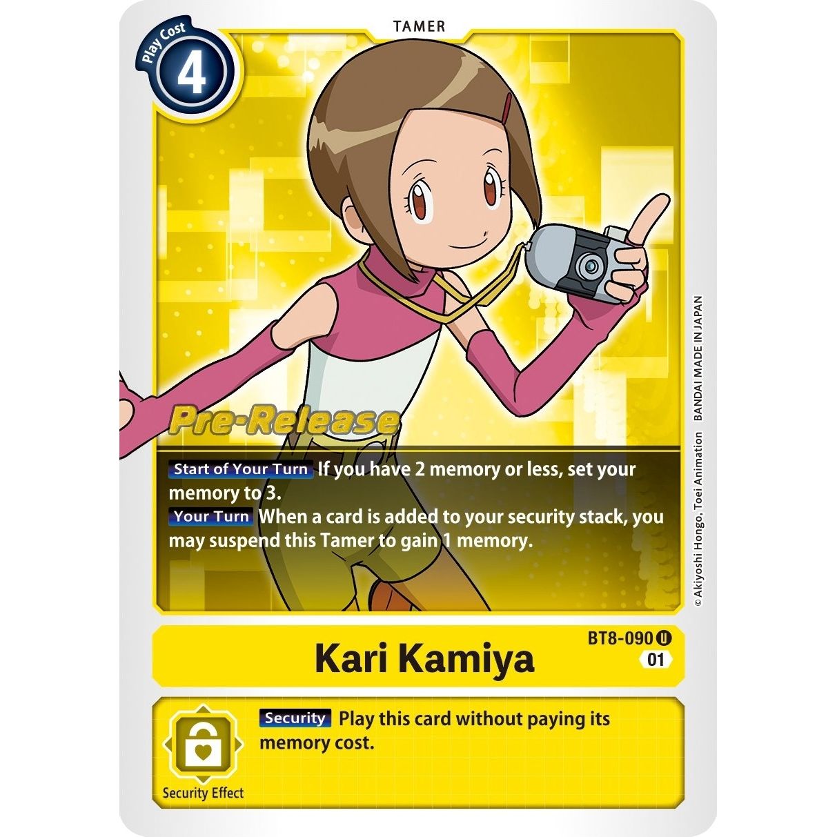 Image for Kari Kamiya (BT8-090 U) (BT08_PR) - Digimon Card Game