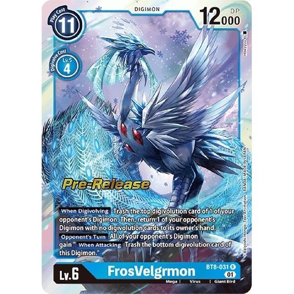 Image for FrosVelgrmon (BT8-031 R) (BT08_PR) - Digimon Card Game