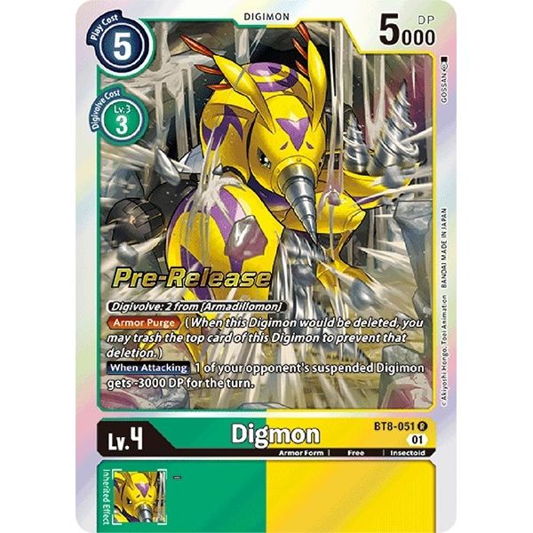 Image for Digmon (BT8-051 R) (BT08_PR) - Digimon Card Game
