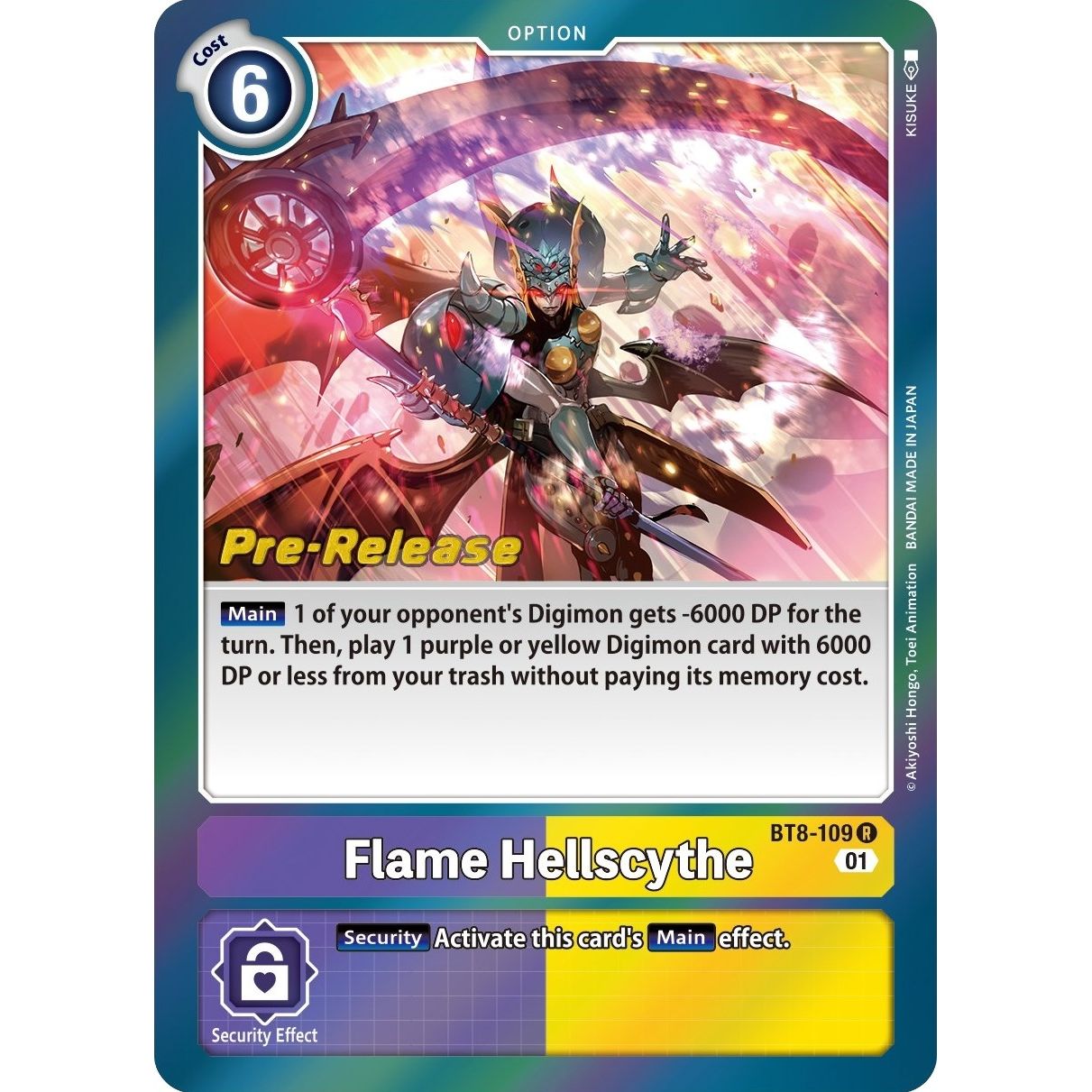 Image for Flame Hellscythe (BT8-109 R) (BT08_PR) - Digimon Card Game