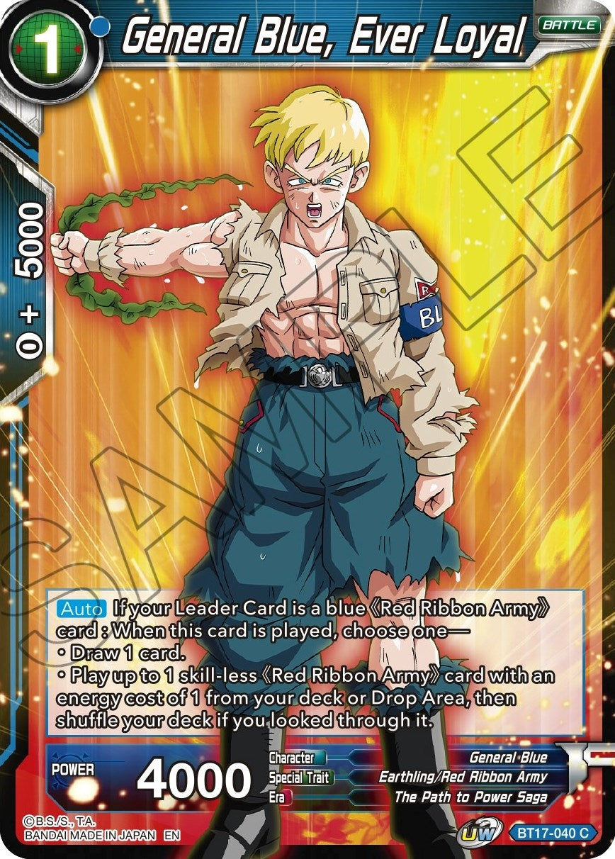 Image for General Blue, Ever Loyal (BT17-040) (DBS-B17) - Dragon Ball Super: Masters