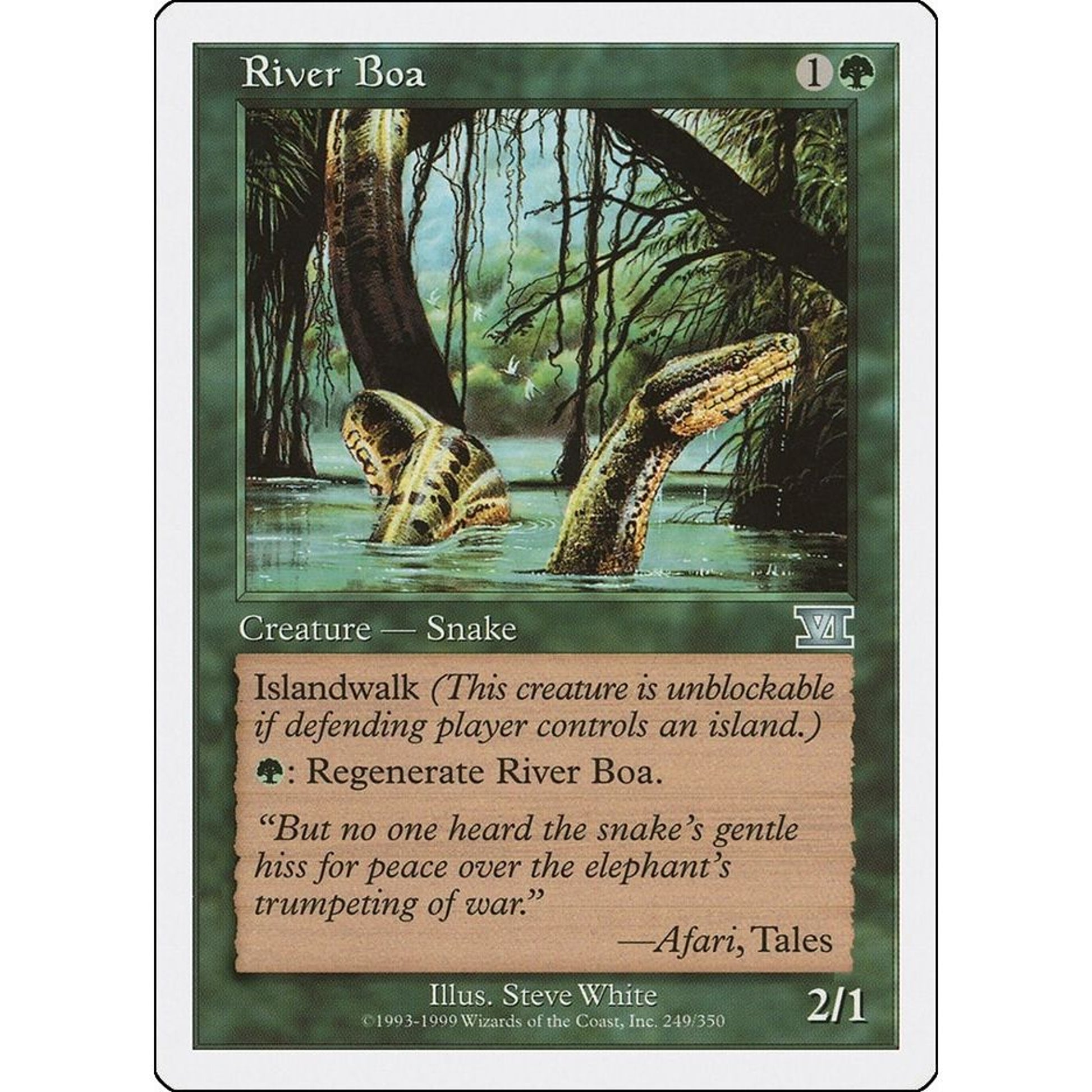 Image for River Boa (249) (6ED) - Magic: The Gathering