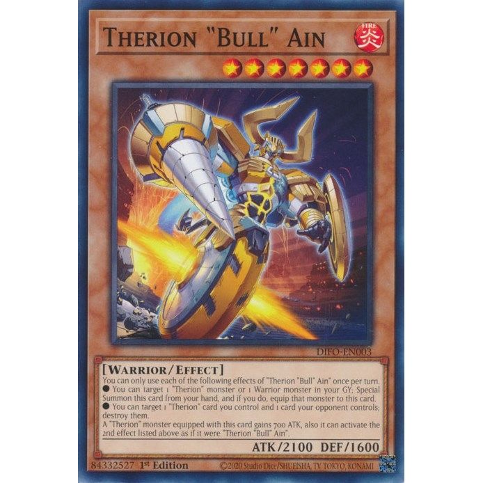 Image for Therion "Bull" Ain (DIFO-EN003) (DIFO) - YuGiOh
