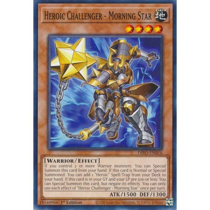 Image for Heroic Challenger - Morning Star (DIFO-EN016) (DIFO) - YuGiOh