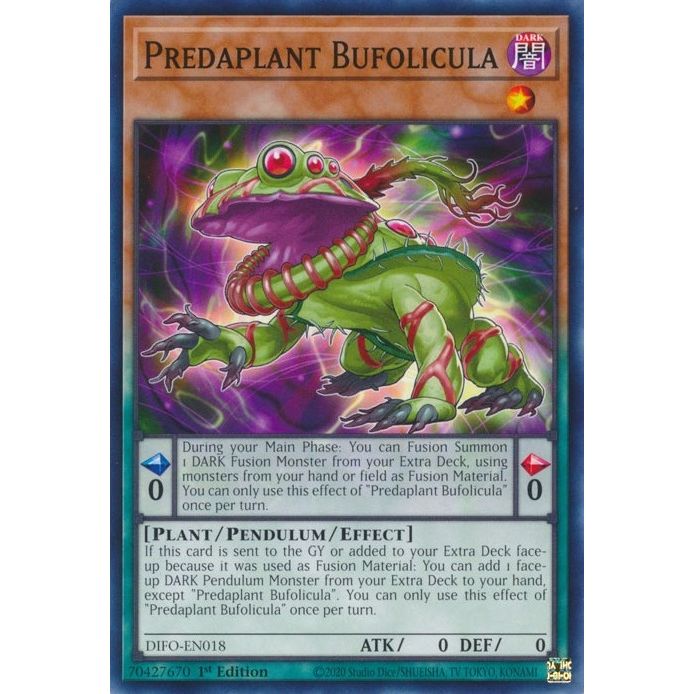 Image for Predaplant Bufolicula (DIFO-EN018) (DIFO) - YuGiOh