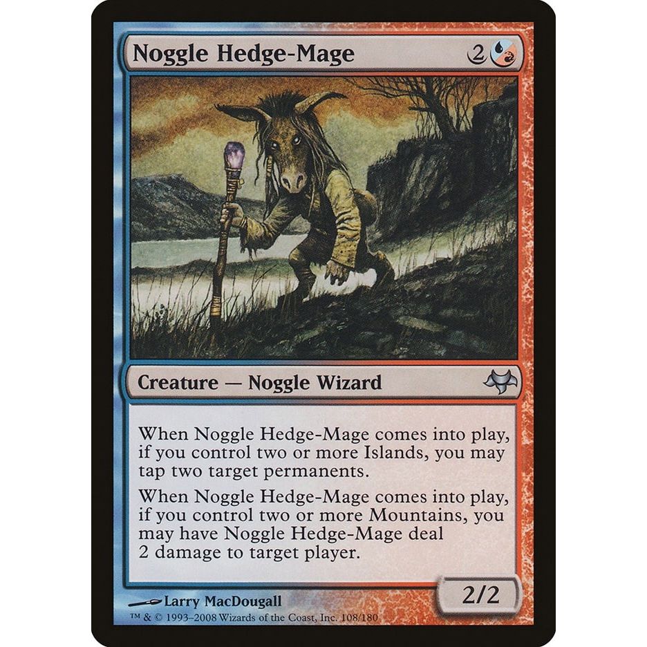 Image for Noggle Hedge-Mage (108) (EVE) - Magic: The Gathering