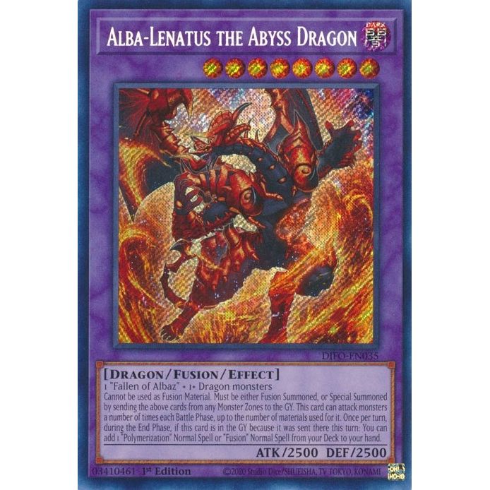 Image for Alba-Lenatus the Abyss Dragon (DIFO-EN035) (DIFO) - YuGiOh