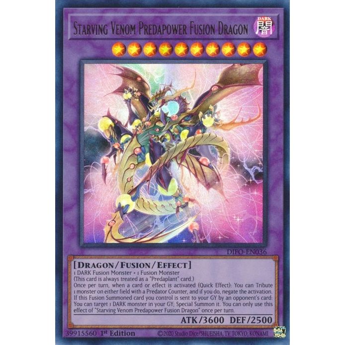 Image for Starving Venom Predapower Fusion Dragon (DIFO-EN036) (DIFO) - YuGiOh