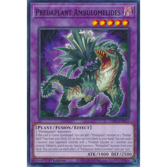 Image for Predaplant Ambulomelides (DIFO-EN037) (DIFO) - YuGiOh