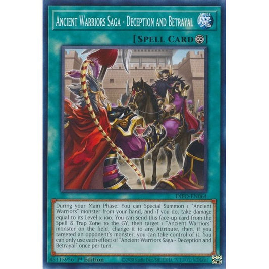 Image for Ancient Warriors Saga - Deception and Betrayal (DIFO-EN064) (DIFO) - YuGiOh