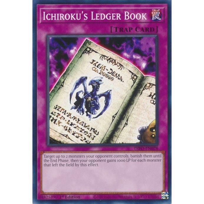 Image for Ichiroku's Ledger Book (DIFO-EN078) (DIFO) - YuGiOh