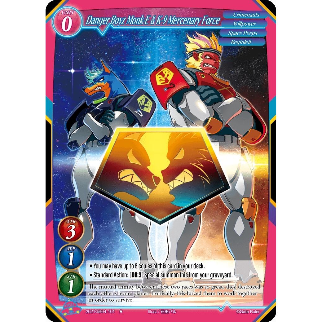 Image for Danger Boyz Monk-E & K-9 Mercenary Force (2021GB04-101) - Gate Ruler