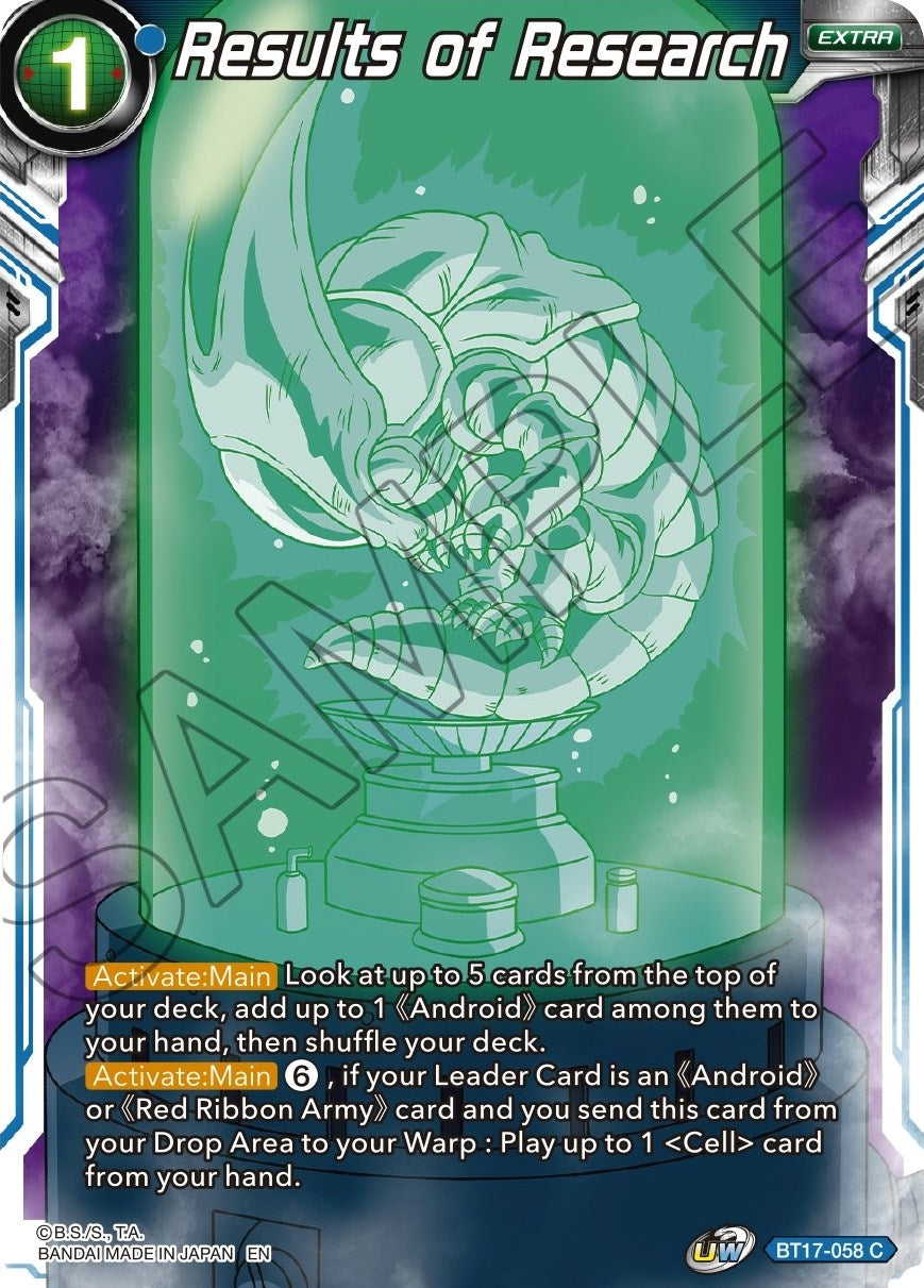 Image for Results of Research (BT17-058) (DBS-B17) - Dragon Ball Super: Masters