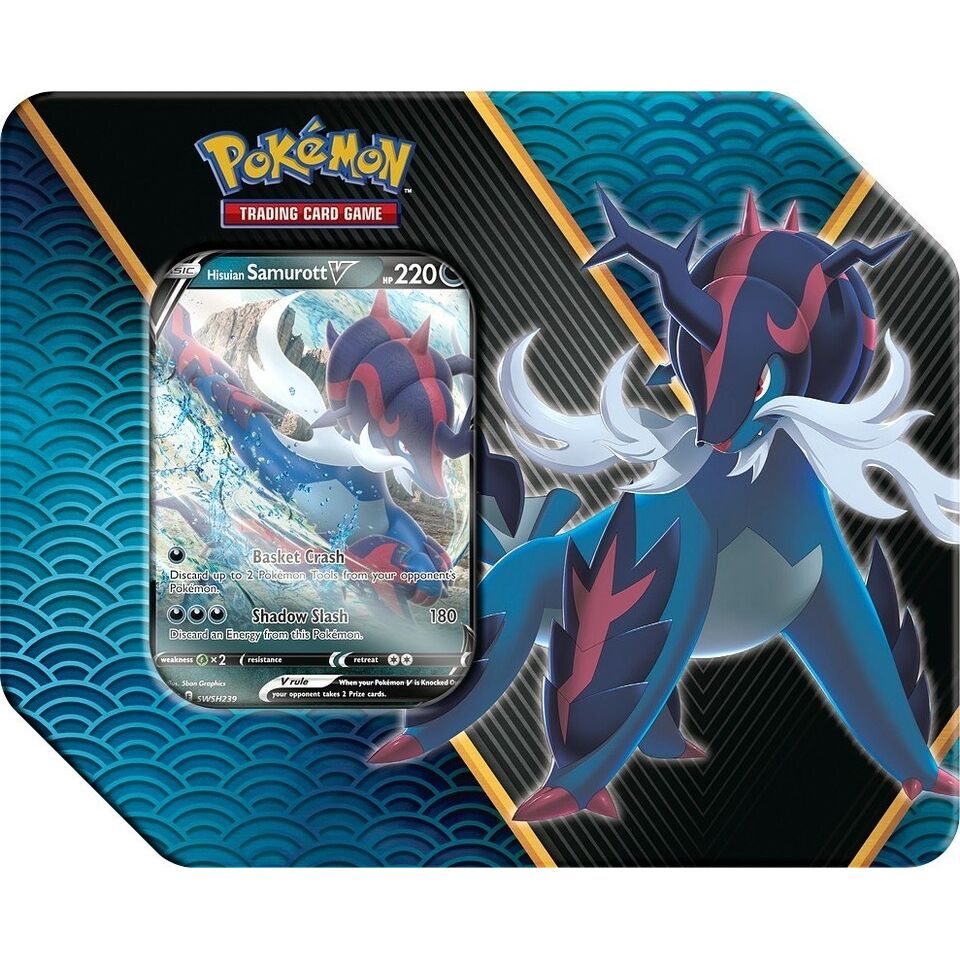 Image for Divergent Powers Tin [Hisuian Samurott V] - Pokemon
