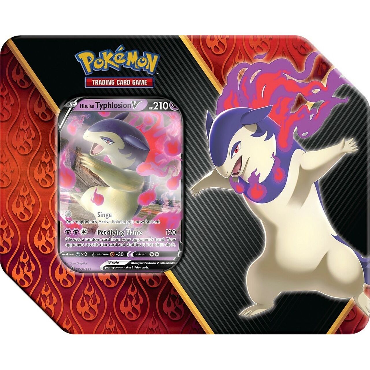 Image for Divergent Powers Tin [Hisuian Typhlosion V] - Pokemon