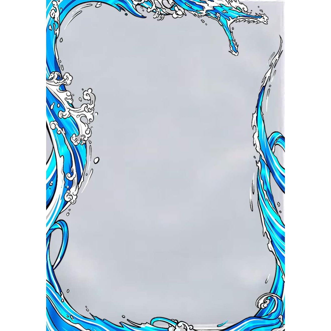 Image for Imperium Duelist Border Sleeves: Water Dragon (60-Pack) - Card Sleeves