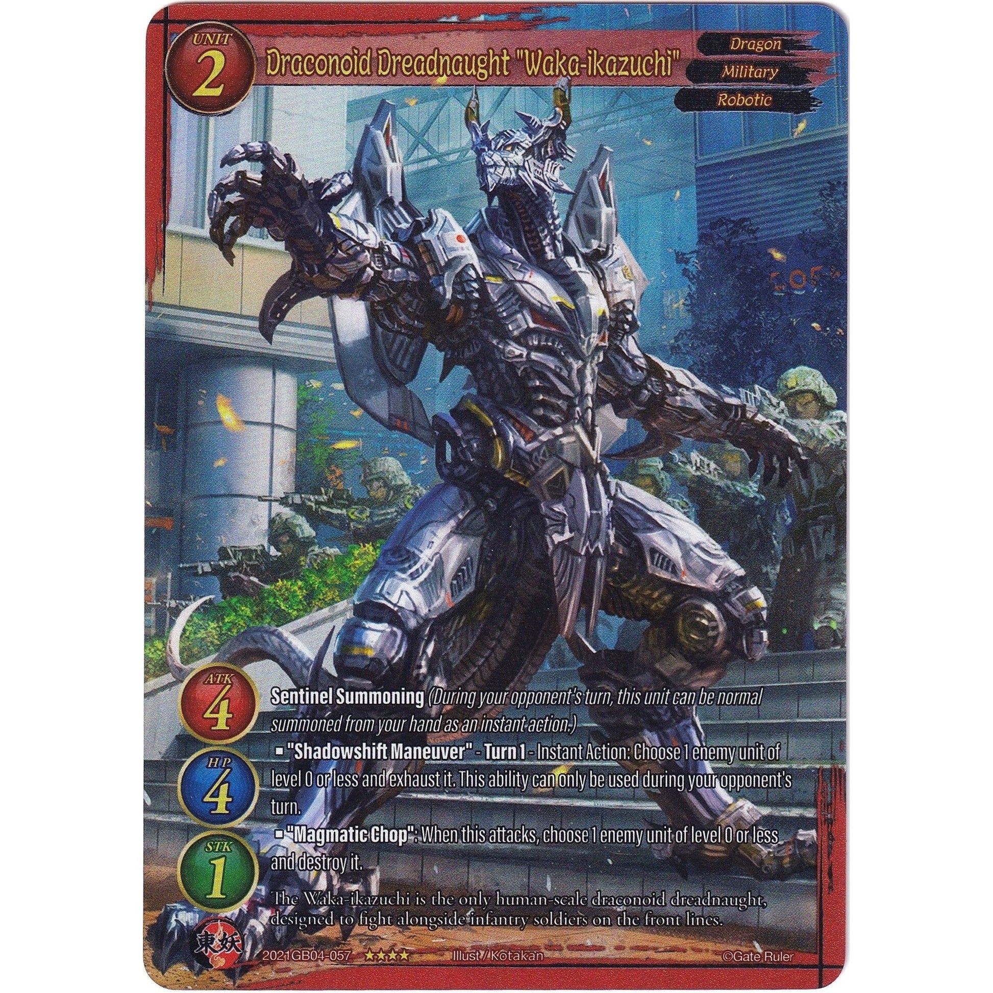 Image for Draconoid Dreadnaught "Waka-ikazuchi" (Full Art) (2021GB04-057) - Gate Ruler