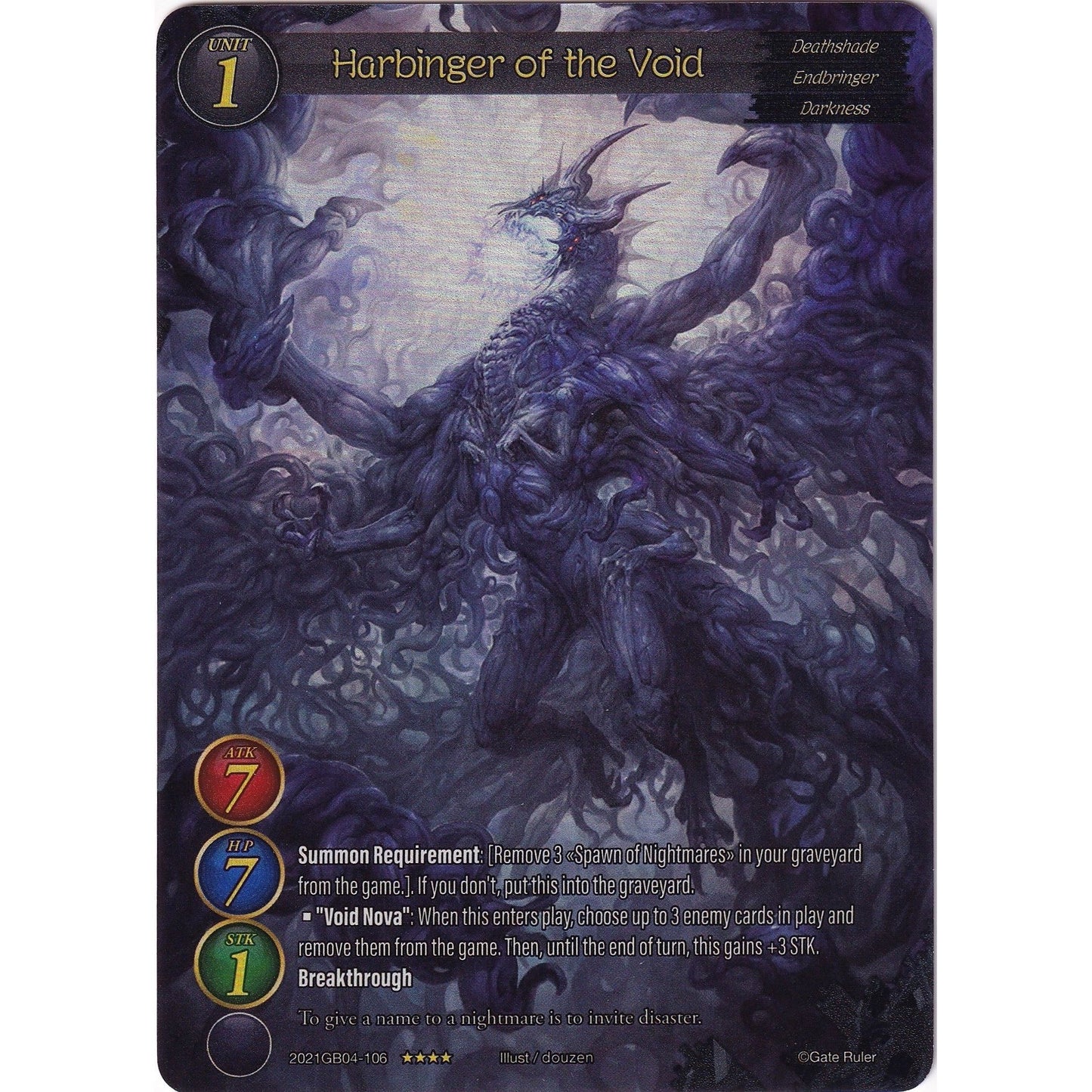 Image for Harbinger of the Void (Full Art) (2021GB04-106) - Gate Ruler