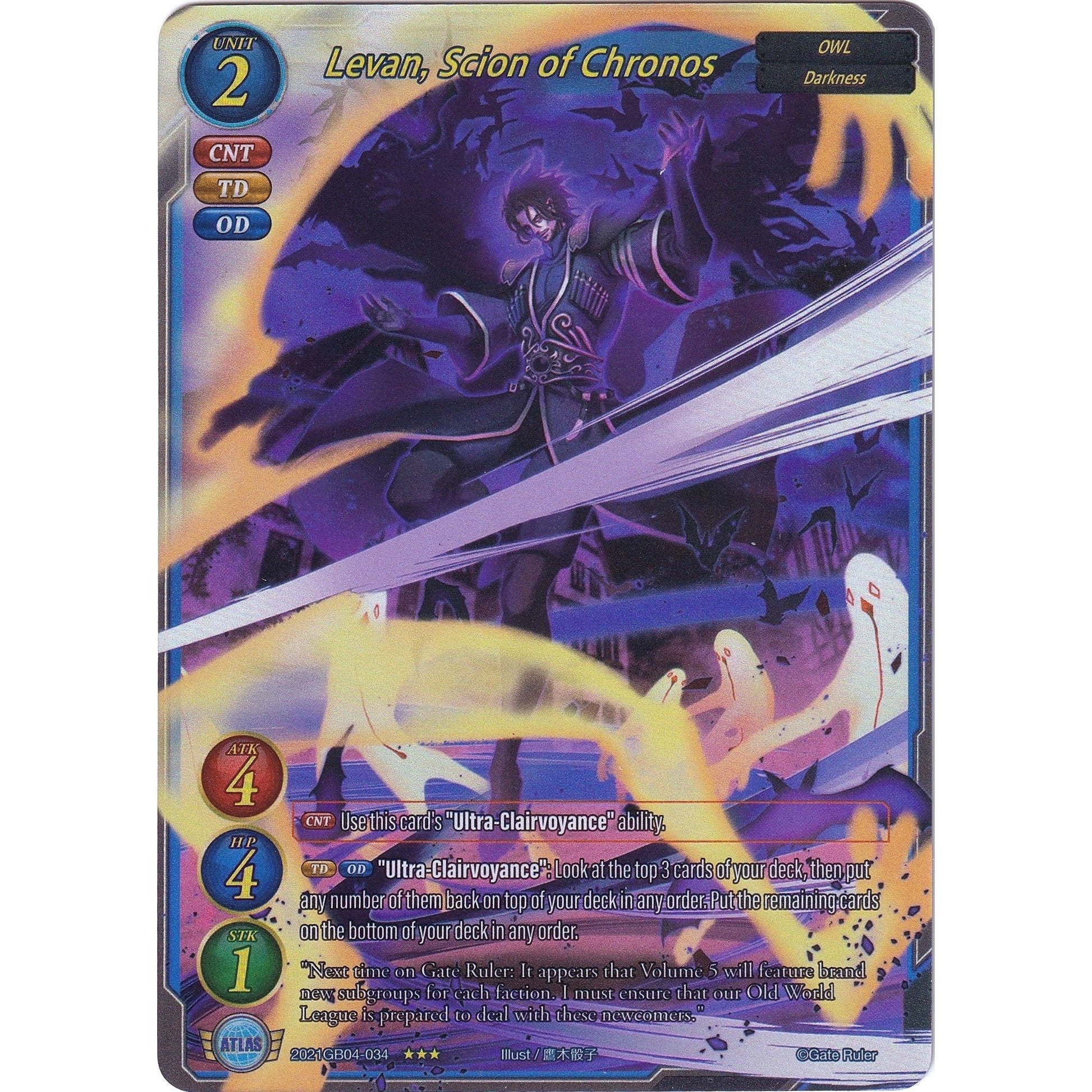 Image for Levan, Scion of Chronos (Extended Art) (2021GB04-034) - Gate Ruler