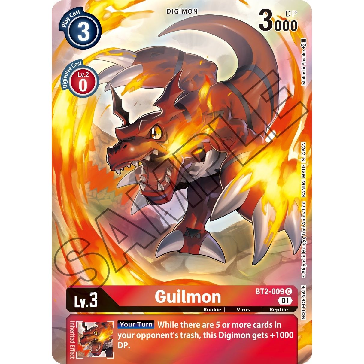 Image for Guilmon (Tamer's Card Set 1) (BT2-009 C) (BT01-03A) - Digimon Card Game